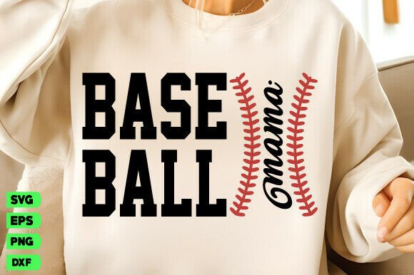 Baseball Mama SVG: Graphics for T-Shirt Designs