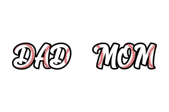 Baseball Mom Dad SVG: Graphics for T-Shirt Designs
