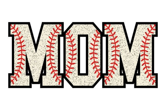 Baseball Mom Stitch SVG: Graphics for T-Shirt Designs