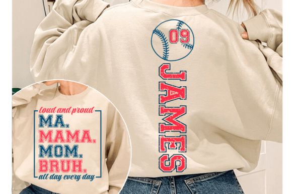 Baseball Mom SVG: Graphics for T-Shirt Designs