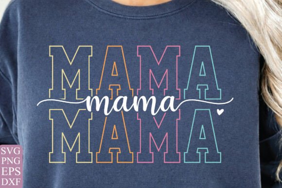 Mama Silhouette SVG: Graphics for T-Shirt Designs