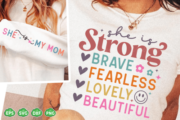 Mom Sleeve Graphics for T-Shirt Designs