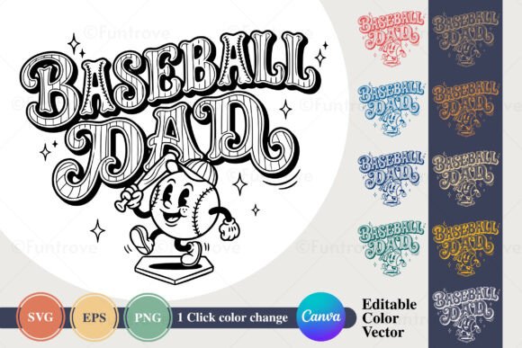 Retro Baseball Mom Graphics & Illustrations Review