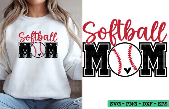 Softball Mom Graphics for T-Shirt Designs